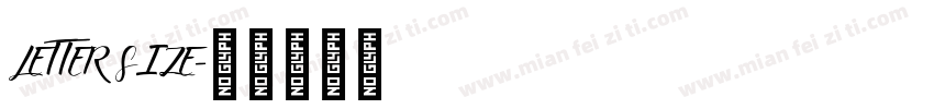 LETTER SIZE字体转换
